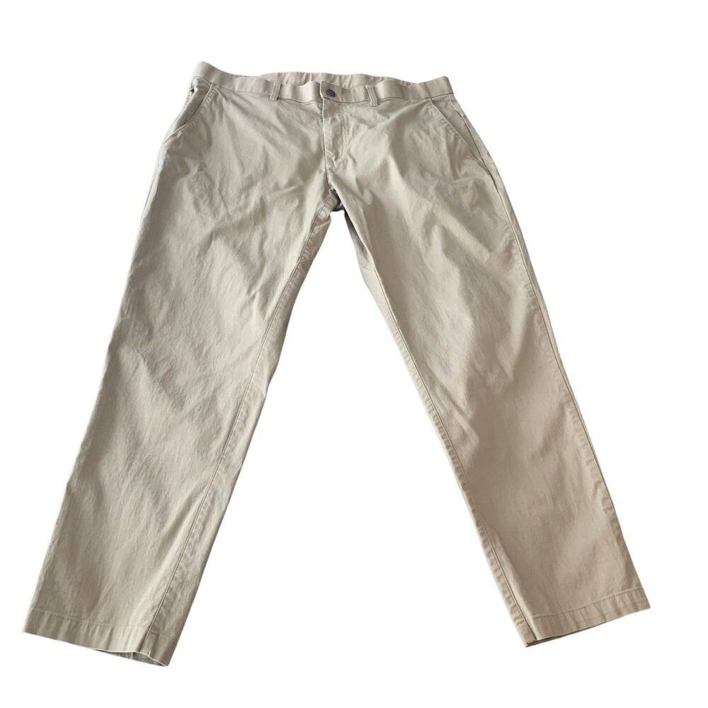 Fabletics Mens The High Side Chino Classic Fit Pants 38x32 Office Casual Outdoor